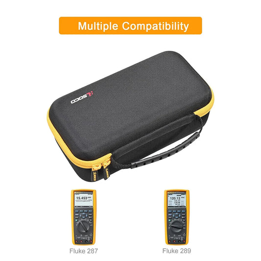 Protective Hard Case for Fluke 289/287 True-RMS Logging Multimeter & UNI-T UT181A TRMS Datalogging Digital Multimeter